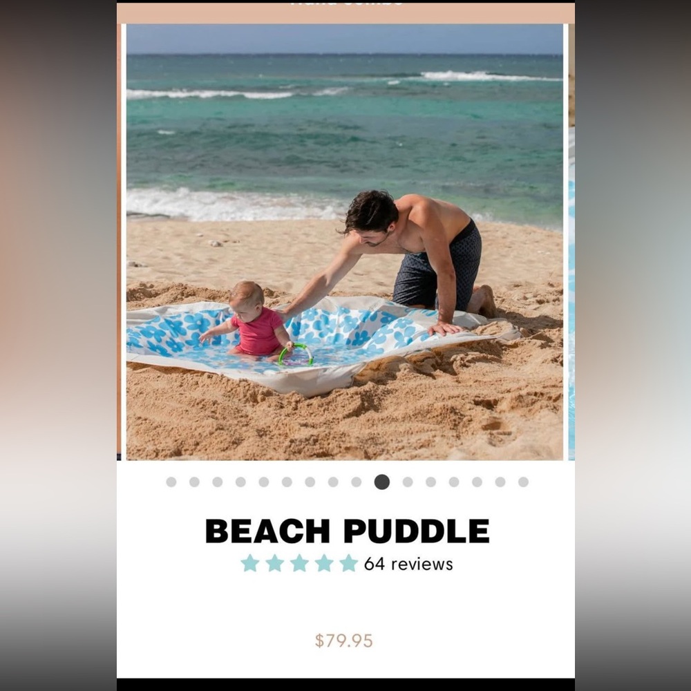 Beach Puddle and sand hand